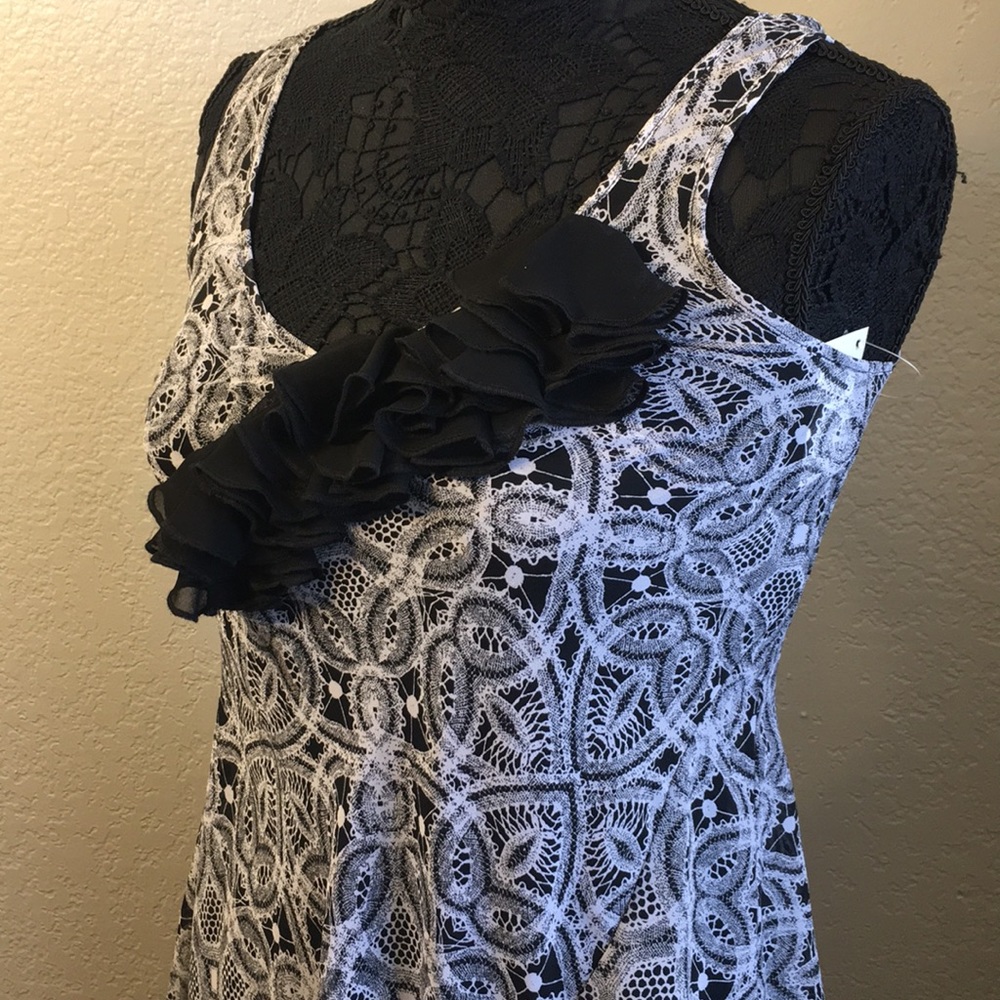 Express ruffle tank top